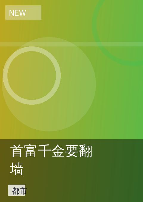 《首富千金要翻墙》都市海报图
