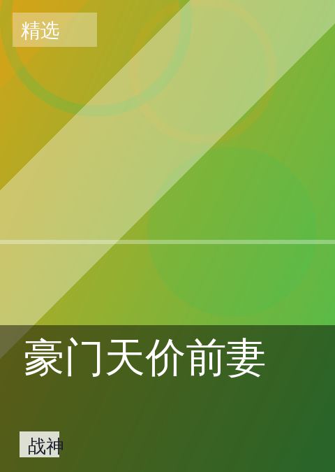 《豪门天价前妻》战神海报图